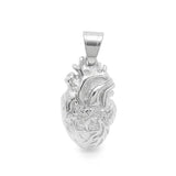 Heart Pendant Necklace for Men Couple's Gift Stainless Steel Jewelry