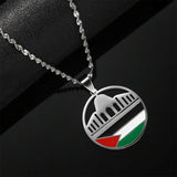 Stainless Steel Al-Aqsa Mosque Pendant Necklace Jewelry