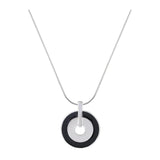 Round Pendant Environmental Protection Zinc Alloy Necklace