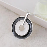 Round Pendant Environmental Protection Zinc Alloy Necklace