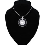 Round Pendant Environmental Protection Zinc Alloy Necklace