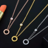 Crystal Pendant Necklace Love Choker Wedding