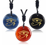Eye Of Horus Pendant Agate Stones Necklace