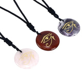 Eye Of Horus Pendant Agate Stones Necklace