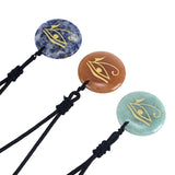 Eye Of Horus Pendant Agate Stones Necklace