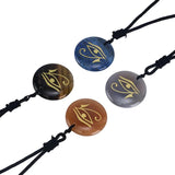 Eye Of Horus Pendant Agate Stones Necklace