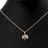 Vintage Tree Of Life CZ Necklace For Men Women