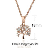 Vintage Tree Of Life CZ Necklace For Men Women