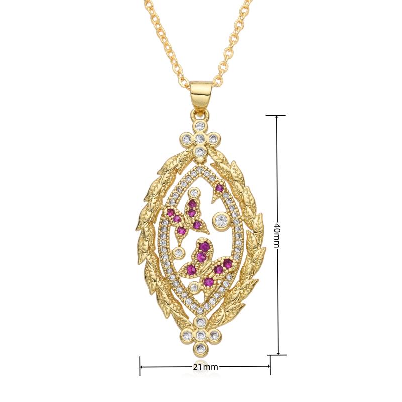 Y2k Horse Animal Charms CZ Butterfly Pony Eye Necklace Women Choker P