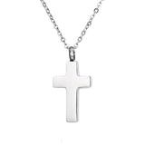 Cremation Cross Necklace for Ashes Stainless Steel Cross Urn Pendant