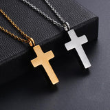 Cremation Cross Necklace for Ashes Stainless Steel Cross Urn Pendant