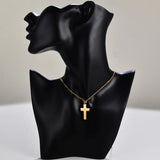 Cremation Cross Necklace for Ashes Stainless Steel Cross Urn Pendant
