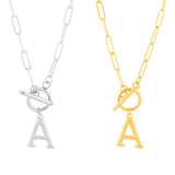 316 Stainless Steel Initial Letter Necklace for Women Choker Jewelry Gift