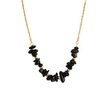 Multicolor Geometric Stone Beads Chain Necklace for Women
