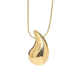 Chunky Teardrop Pendant Necklace Punk Statement Drip Chain Necklaces