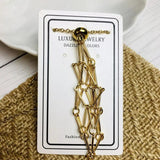 Crystal Cage Necklace Holder Net Metal Chain Stone Collecting Holder