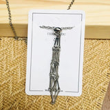Crystal Cage Necklace Holder Net Metal Chain Stone Collecting Holder