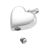 Engravable Heart Cremation Necklace for Ashes