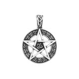 Vintage Hexagram Pendant Necklace Stainless Steel Star Of David Amulet Jewelry