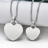 Personalized Photo Name Necklace Heart Pendant Chain Jewelry