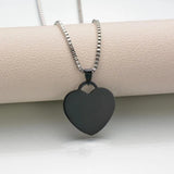 Personalized Photo Name Necklace Heart Pendant Chain Jewelry
