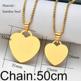 Personalized Photo Name Necklace Heart Pendant Chain Jewelry
