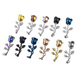 Stainless Steel Rose Pendant Necklace Ashes Holder