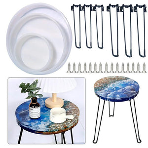 Round River Table Epoxy Resin Mold DIY Ocean Casting