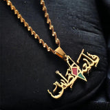 Arabic Stainless Steel Pendant Necklace For Women