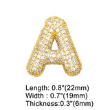 Crystal Letter Pendant Necklace Jewelry Making Component