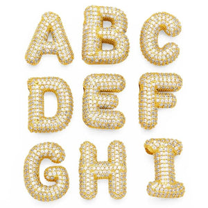 Crystal Letter Pendant Necklace Jewelry Making Component