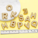 Crystal Letter Pendant Necklace Jewelry Making Component