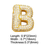 Crystal Letter Pendant Necklace Jewelry Making Component