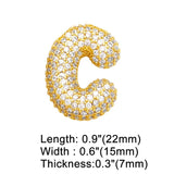 Crystal Letter Pendant Necklace Jewelry Making Component