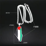 Stainless Steel Pendant Chain Necklace Men Women Jewelry