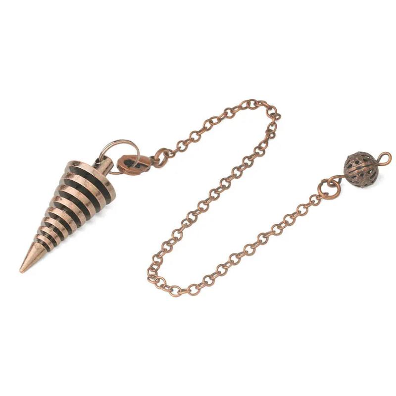 Copper Brass Metal Isis Pendulum for Divination Dowsing Reiki