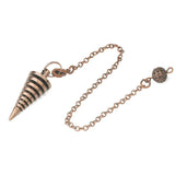 Copper Brass Metal Isis Pendulum for Divination Dowsing Reiki