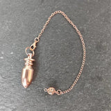 Copper Brass Metal Isis Pendulum for Divination Dowsing Reiki