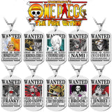 One Piece Luffy Necklace Anime Sun God Tag Pendant Chain Jewelry