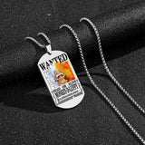 One Piece Luffy Necklace Anime Sun God Tag Pendant Chain Jewelry