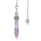 Natural Stone Amethysts Pendulum for Divination Spiritual Pendulos