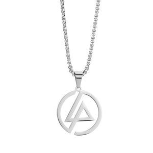 Stainless Steel Hip Hop Pendant Necklace Street Dance Jewelry Gift