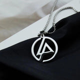 Stainless Steel Hip Hop Pendant Necklace Street Dance Jewelry Gift