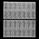 2pcs/Set Domino Silicone Molds Epoxy Resin Crafts Charms DIY Jewelry