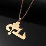 Stainless Steel Ashur Pendant Necklace for Women & Girls