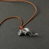Cat Vintage Necklace Men's Women's Personality Couple Pendant