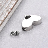 Heart Pendant Ash Holder Urn Necklace for Ashes with Funnel Kit