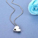 Heart Pendant Ash Holder Urn Necklace for Ashes with Funnel Kit