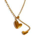 316L Stainless Steel Heart Pendant Necklace for Women