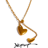 316L Stainless Steel Heart Pendant Necklace for Women